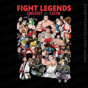 Daily_Deal_Shirts Magnets / 3"x3" / Black Fight Legends Insert Coin