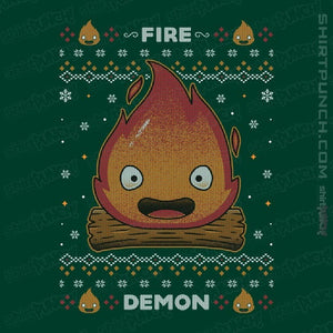 Secret_Shirts Magnets / 3"x3" / Forest Fire Demon Christmas
