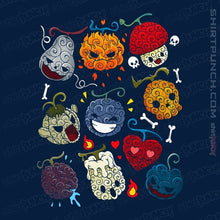 Load image into Gallery viewer, Daily_Deal_Shirts Magnets / 3&quot;x3&quot; / Navy Halloween Fruit
