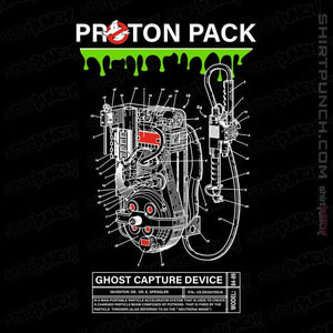 Shirts Magnets / 3"x3" / Black Proton Pack