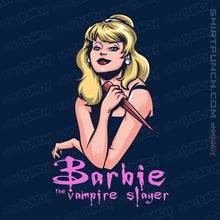 Load image into Gallery viewer, Daily_Deal_Shirts Magnets / 3&quot;x3&quot; / Navy Barbie The Vampire Slayer
