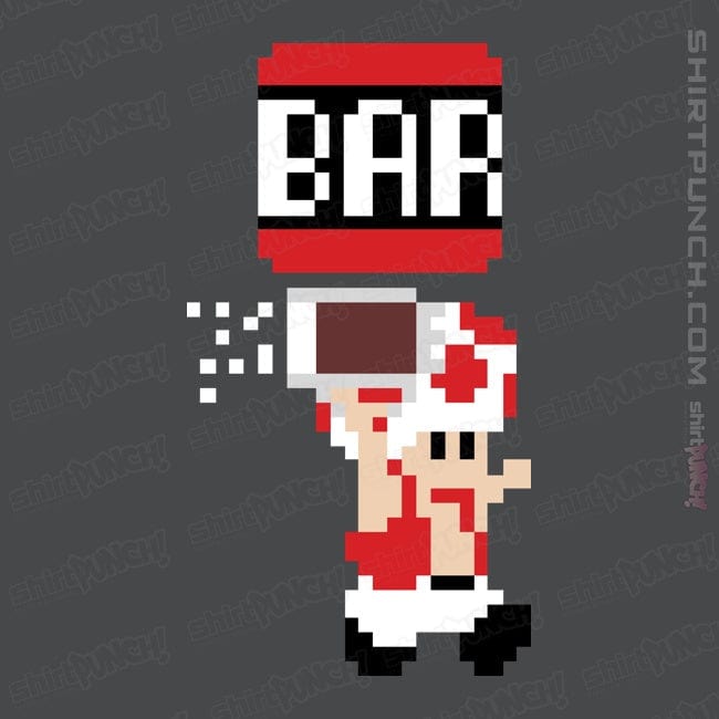 Shirts Magnets / 3"x3" / Charcoal To The Bar, Toad!