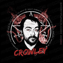 Load image into Gallery viewer, Shirts Magnets / 3&quot;x3&quot; / Black Supernatural Crowley
