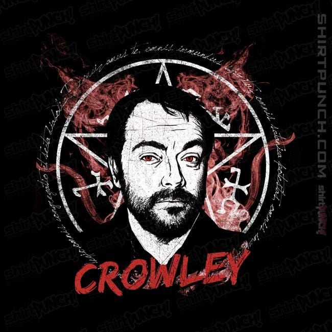 Shirts Magnets / 3"x3" / Black Supernatural Crowley
