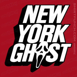 Daily_Deal_Shirts Magnets / 3"x3" / Red New York Ghost