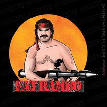 Load image into Gallery viewer, Shirts Magnets / 3&quot;x3&quot; / Black Fat Rambo
