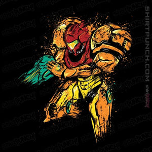 Shirts Magnets / 3"x3" / Black Metroid - Galactic Bounty Hunter