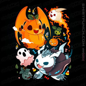 Daily_Deal_Shirts Magnets / 3"x3" / Black Digi Halloween