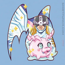 Load image into Gallery viewer, Shirts Magnets / 3&quot;x3&quot; / Powder Blue Magical Silhouettes - Patamon
