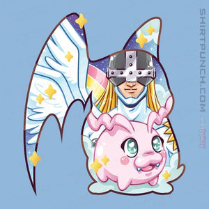 Shirts Magnets / 3"x3" / Powder Blue Magical Silhouettes - Patamon