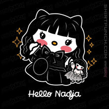Load image into Gallery viewer, Shirts Magnets / 3&quot;x3&quot; / Black Hello Nadja
