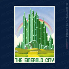 Load image into Gallery viewer, Shirts Magnets / 3&quot;x3&quot; / Navy Visit The Emerald City
