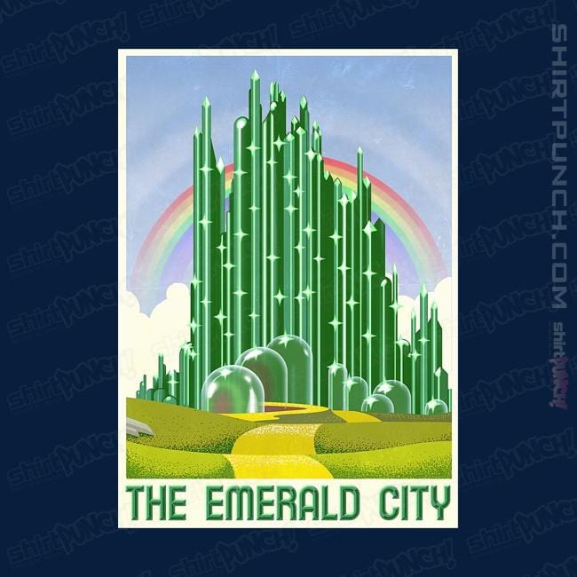 Shirts Magnets / 3"x3" / Navy Visit The Emerald City