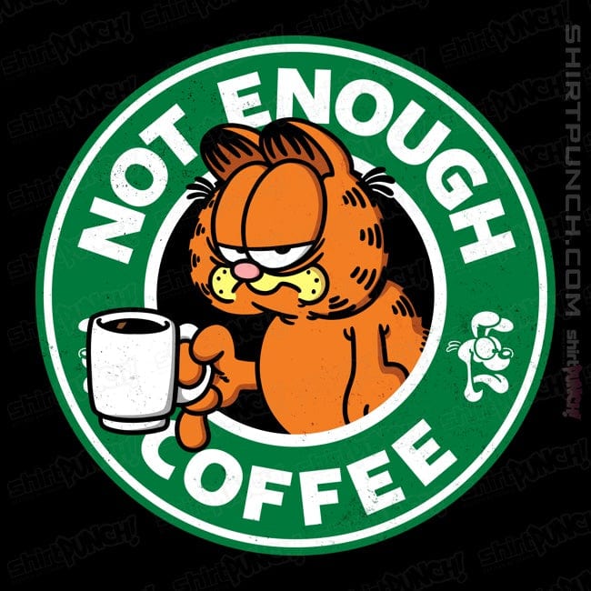 Daily_Deal_Shirts Magnets / 3"x3" / Black Not Enough Coffee