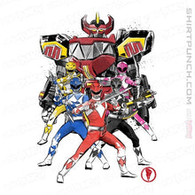 Load image into Gallery viewer, Shirts Magnets / 3&quot;x3&quot; / White Power Rangers Sumi-e
