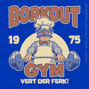 Daily_Deal_Shirts Magnets / 3"x3" / Royal Blue Borkout Gym