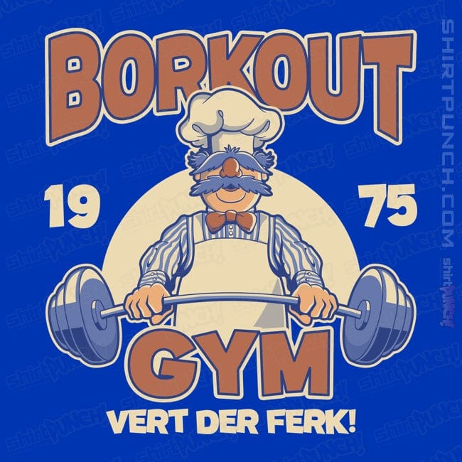 Daily_Deal_Shirts Magnets / 3"x3" / Royal Blue Borkout Gym