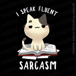 Shirts Magnets / 3"x3" / Black Fluent Sarcasm