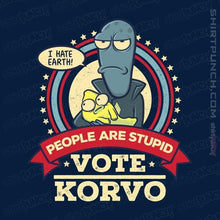 Load image into Gallery viewer, Shirts Magnets / 3&quot;x3&quot; / Navy Vote Korvo

