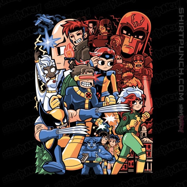 Daily_Deal_Shirts Magnets / 3"x3" / Black Mutant Pilgrim