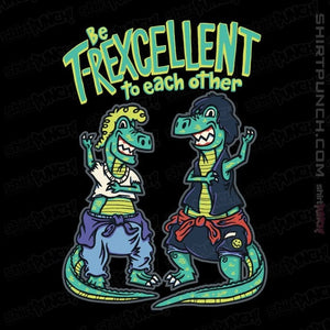 Daily_Deal_Shirts Magnets / 3"x3" / Black T-Rexcellent