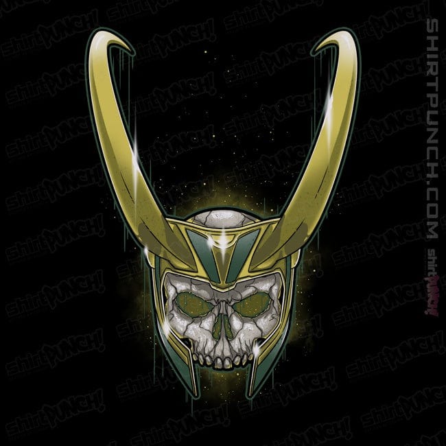 Shirts Magnets / 3"x3" / Black Loki Skull