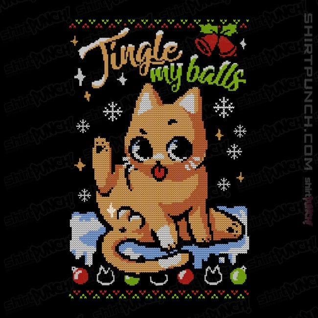 Secret_Shirts Magnets / 3"x3" / Black Jingle Balls