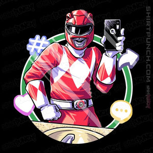 Daily_Deal_Shirts Magnets / 3"x3" / Black Red Ranger Dance
