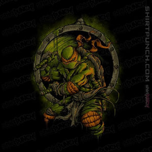 Secret_Shirts Magnets / 3"x3" / Black TMNT Mikey