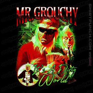 Shirts Magnets / 3"x3" / Black Mr Grouchy x CoDdesigns Dirty World