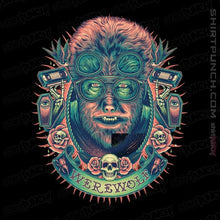 Load image into Gallery viewer, Shirts Magnets / 3&quot;x3&quot; / Black Glowing Werewolf
