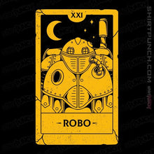 Load image into Gallery viewer, Shirts Magnets / 3&quot;x3&quot; / Black Robo Tarot Card
