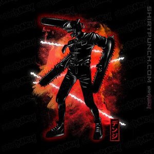 Shirts Magnets / 3"x3" / Black Cosmic Chainsaw