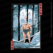 Load image into Gallery viewer, Secret_Shirts Magnets / 3&quot;x3&quot; / Black Fright Night Sumo Ukiyo-e Jason
