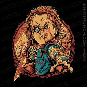 Daily_Deal_Shirts Magnets / 3"x3" / Black The Doll Slasher