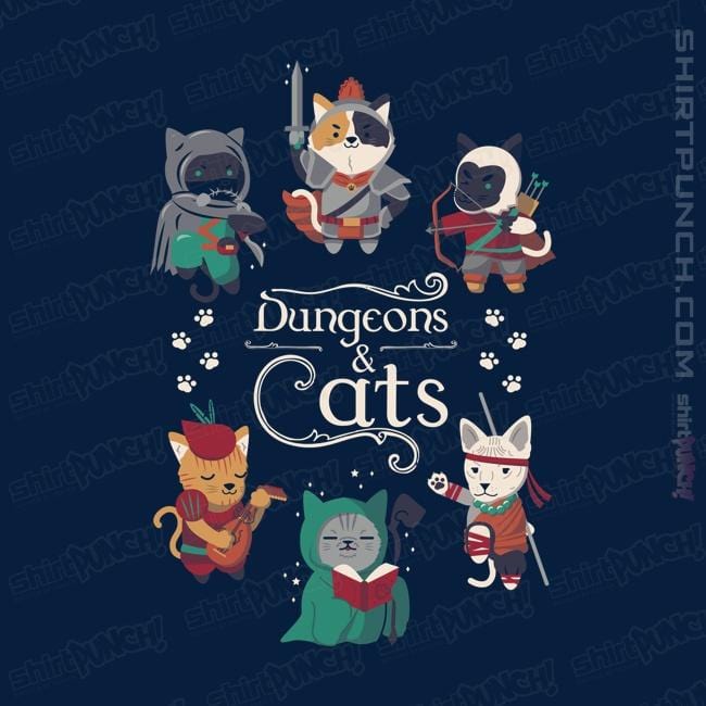 Secret_Shirts Magnets / 3"x3" / Navy Dungeon Cats 2nd Edition