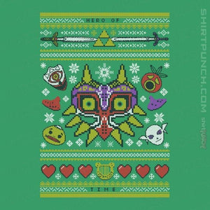 Shirts Magnets / 3"x3" / Irish Green Happy Mask Xmas
