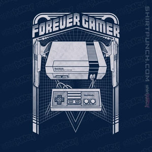 Secret_Shirts Magnets / 3"x3" / Navy Forever Gamer NES