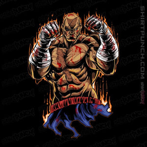 Daily_Deal_Shirts Magnets / 3"x3" / Black Sagat Fighter