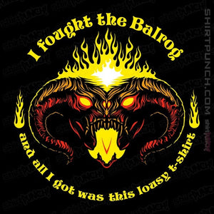 Secret_Shirts Magnets / 3"x3" / Black I Fought The Balrog
