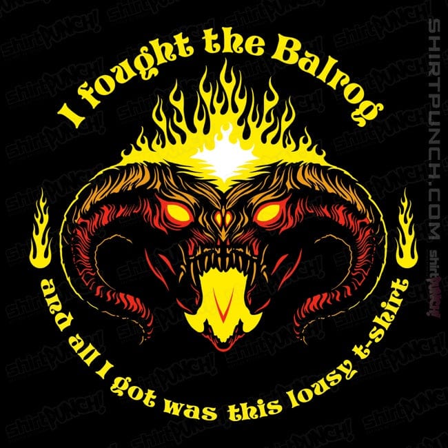Secret_Shirts Magnets / 3"x3" / Black I Fought The Balrog