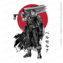 Load image into Gallery viewer, Daily_Deal_Shirts Magnets / 3&quot;x3&quot; / White Black Swordsman Sumi-e
