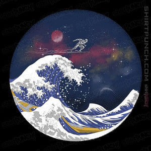 Daily_Deal_Shirts Magnets / 3"x3" / Black Surfing The Great Wave
