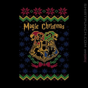 Shirts Magnets / 3"x3" / Black Magic Christmas