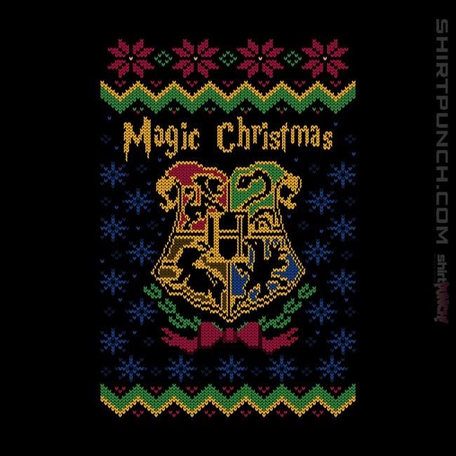 Shirts Magnets / 3"x3" / Black Magic Christmas