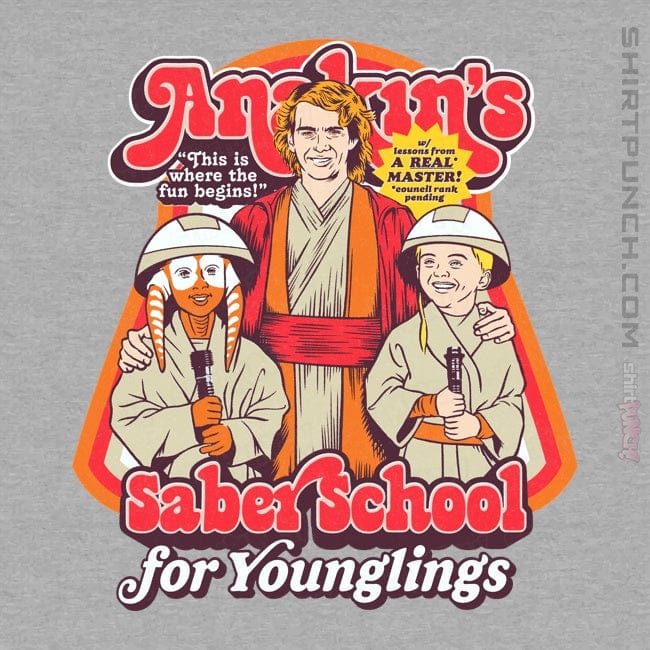 Daily_Deal_Shirts Magnets / 3"x3" / Sports Grey Anakin's Saber School