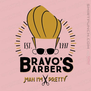 Shirts Magnets / 3"x3" / Pink Bravo's Barbers