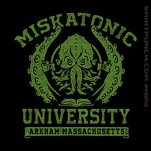 Load image into Gallery viewer, Shirts Magnets / 3&quot;x3&quot; / Black Miskatonic University
