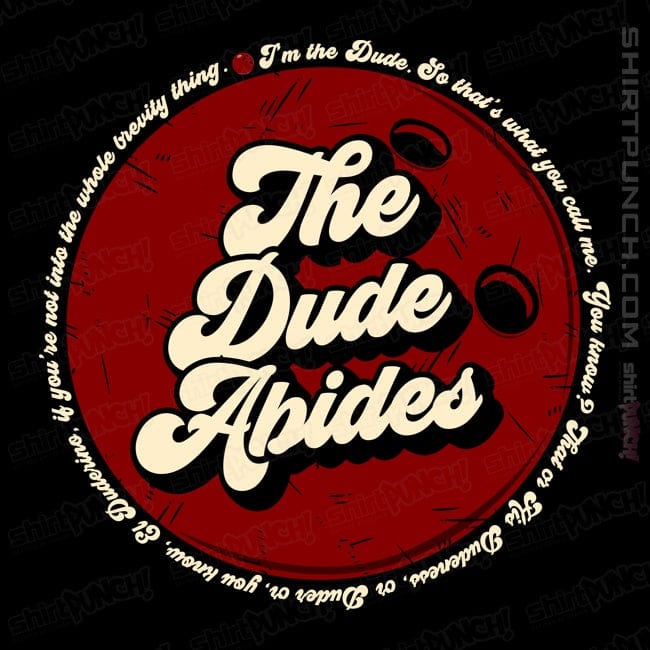 Shirts Magnets / 3"x3" / Black The Dude Abides...