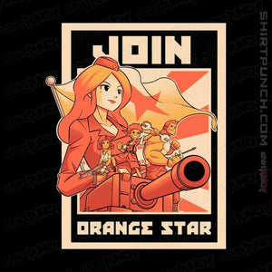 Shirts Magnets / 3"x3" / Black Orange Star Army